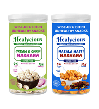 Cream and Onion & Masala Masti Makhana | 80g x 2 - Healycious