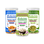 Cream & Onion, Masala Masti, Pudina Punch Makhana | 80g x 3 - Healycious