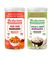 Peri Peri & Cream and Onion Makhana | 80g x 2 - Healycious