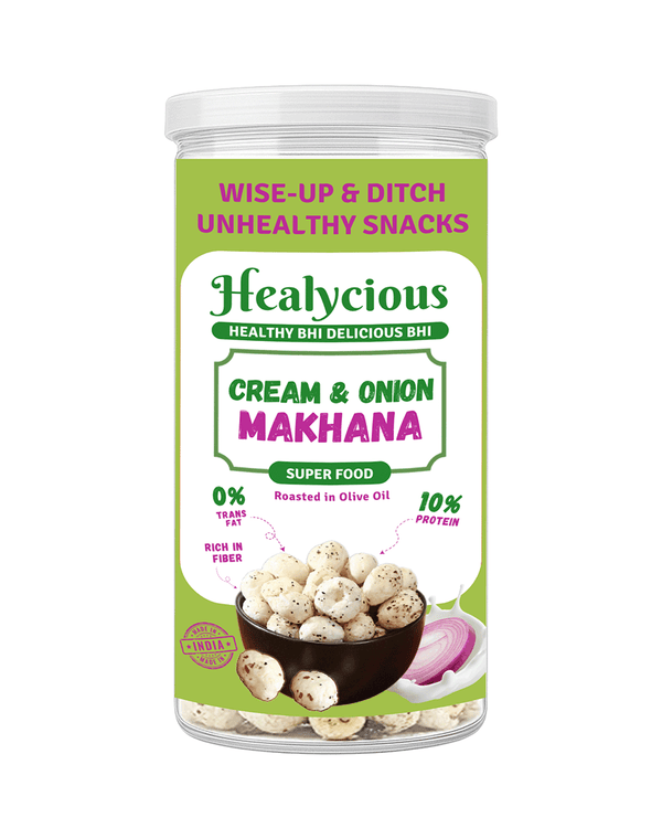 Peri Peri, Cream & Onion, Masala Masti & Pudina Punch Makhana | 80g x 4 - Healycious