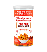 Peri Peri, Cream & Onion, Masala Masti & Pudina Punch Makhana | 80g x 4 - Healycious