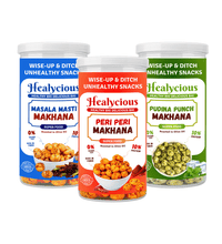 Peri Peri, Masala Masti, Pudina Punch Makhana | 80g x 3 - Healycious
