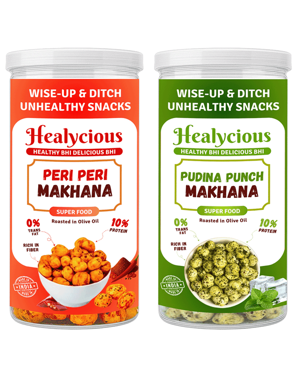 Peri Peri & Pudina Punch Makhana | 80g x 2 - Healycious